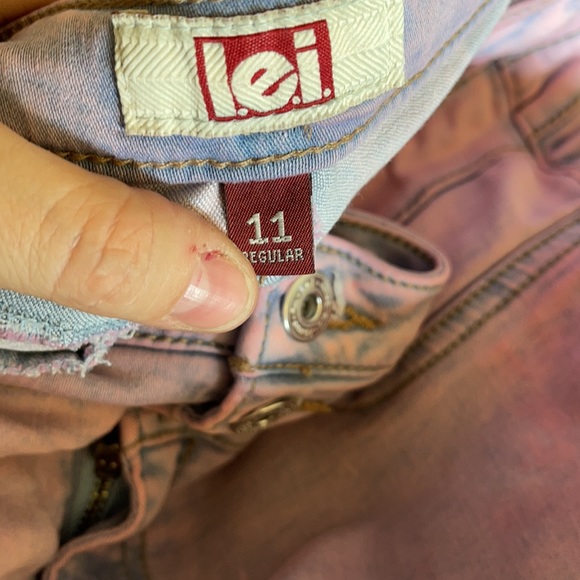 Iei size 11 JR regular stone washed and dyed pink. - Picture 3 of 4